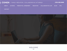 Tablet Screenshot of jillcohenmediation.com